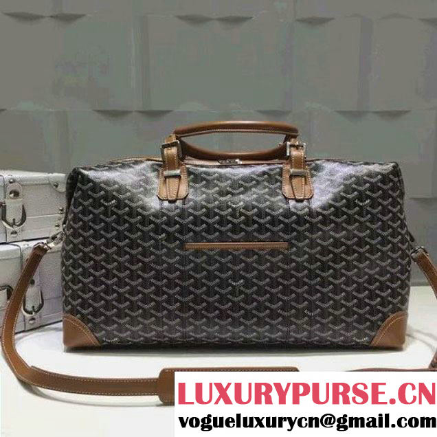 Goyard Boeing Travel Luggage Bag Black/Brown (1A171-6090202 )