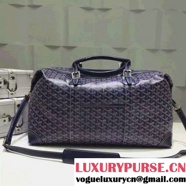 Goyard Boeing Travel Luggage Bag Navy Blue (1A171-6090203 )