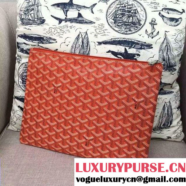 Goyard Small Zipped Pouch In Orange (1A171-6090219 )