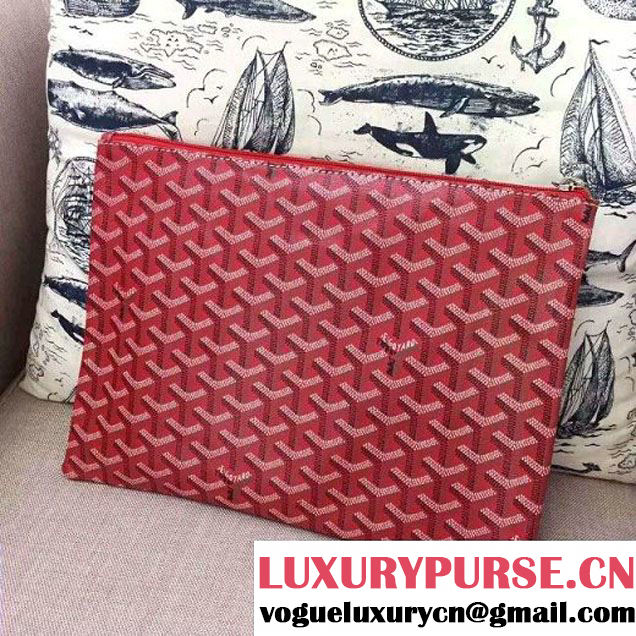 Goyard Small Zipped Pouch In Red (1A171-6090220 )