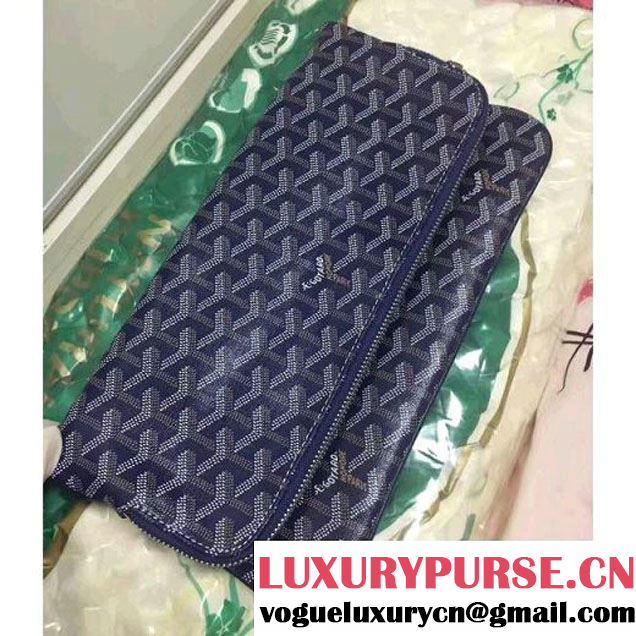 Goyard The Sainte Marie Clutch Blue 2017 (1A171-7062935 )