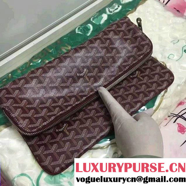 Goyard The Sainte Marie Clutch Burgundy 2017 (1A171-7062941 )