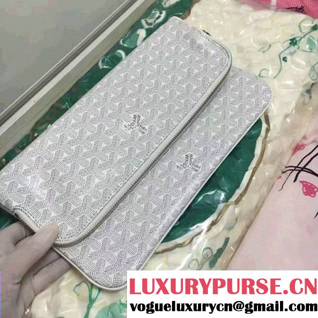 Goyard The Sainte Marie Clutch White 2017 (1A171-7062942 )