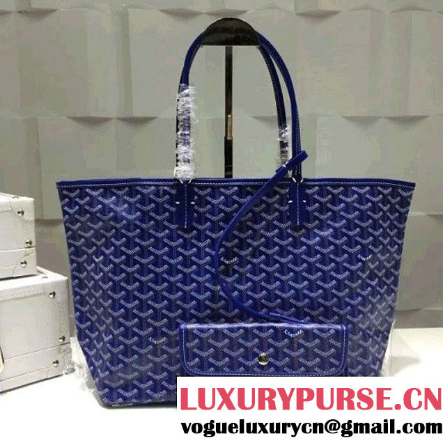 Goyard Medium/Large Shipping Tote Bag in Royal Blue (1a178-6061238 )