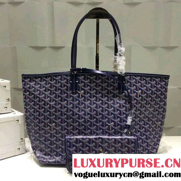 Goyard Medium/Large Shipping Tote Bag in Deep Blue (1a178-6061239 )