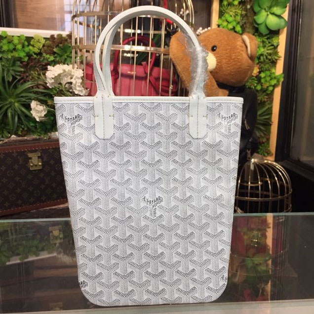 Goyard Mini Tote Bag 18cm Canvas Leather Spring Summer 2018 Collection White