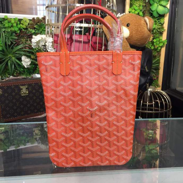 Goyard Mini Tote Bag 18cm Canvas Leather Spring Summer 2018 Collection Orange