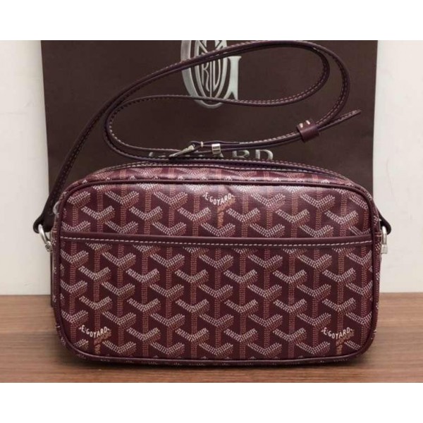 Goyard Camera Case Shoulder Bag Burgundy