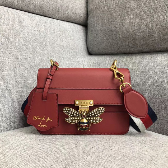 Gucci Queen Margaret small shoulder bag 476542 red