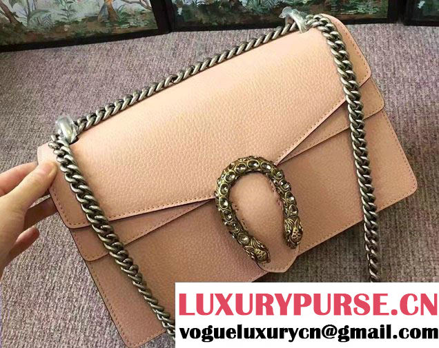 Gucci Dionysus Leather Shoulder Small Bag 400249 Nude 2017