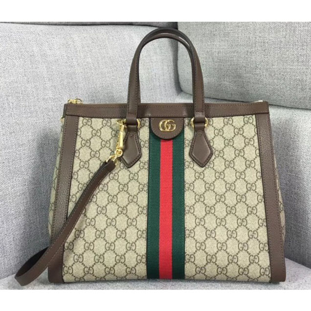 Gucci Web Ophidia Soft GG Supreme Medium Top Handle Bag 524537 2018