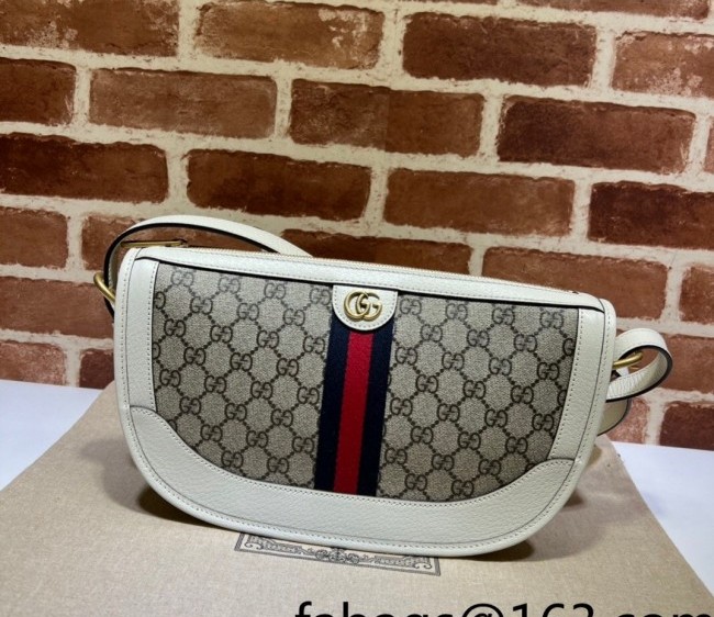 Gucci Ophidia GG Canvas Medium Bag 674096 White 2022