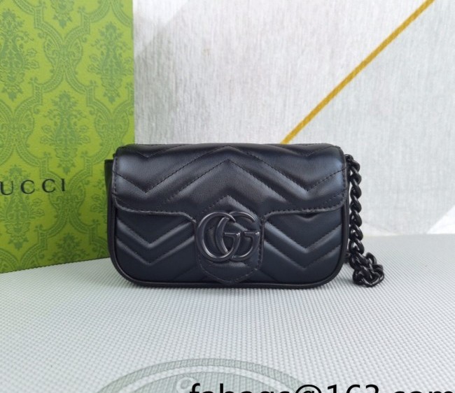 Gucci GG Marmont Belt bag 699757 Black 2022