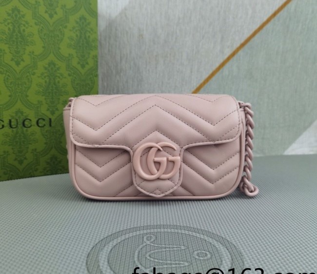 Gucci GG Marmont Belt bag 699757 Light Pink 2022