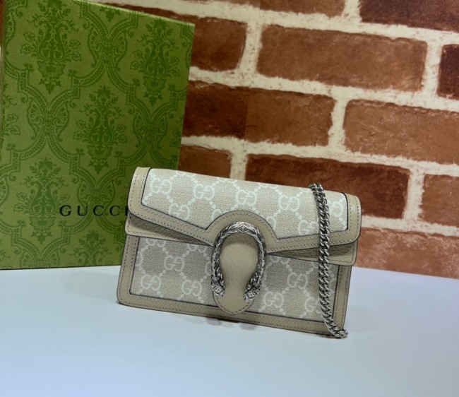 Gucci Dionysus GG Canvas Super Mini Bag 476432 Beige/White 2022