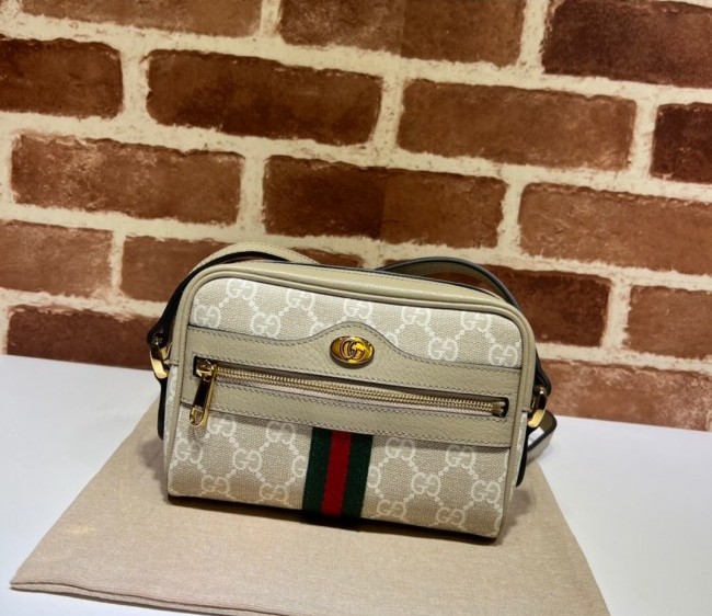 Gucci Ophidia GG Canvas Mini Bag 517350 Beige/White 2022