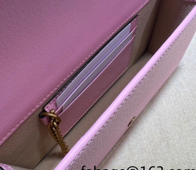 Gucci Diana Bamboo Chain Wallet 696817 Pink 2022