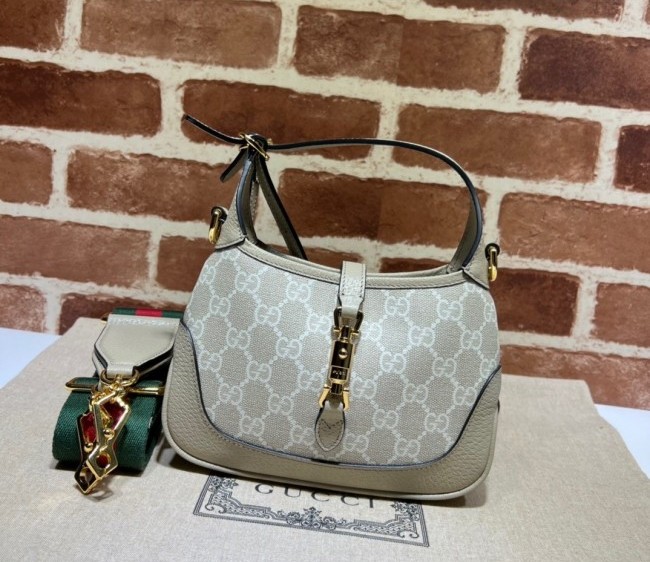 Gucci Jackie 1961 GG Canvas Mini Shoulder Bag 685127 Beige/White 2022