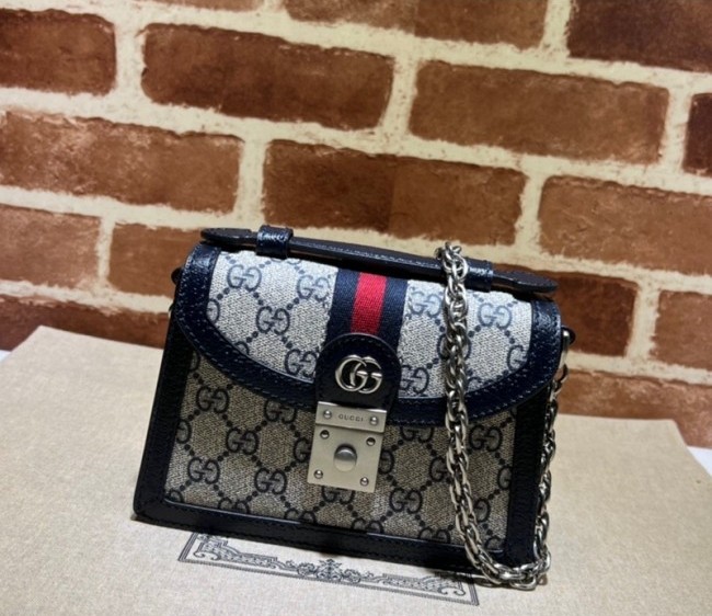 Gucci Ophidia GG Mini Shoulder Bag 696180 Blue 2022