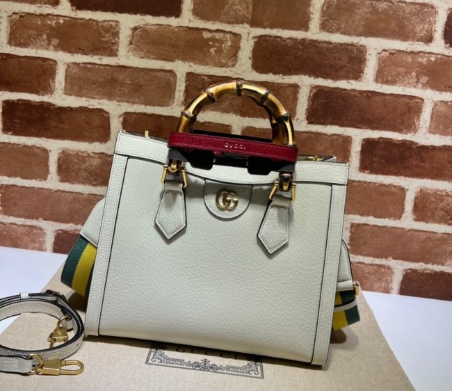 Gucci Diana Leather Small Tote Bag ?702721 White 2022