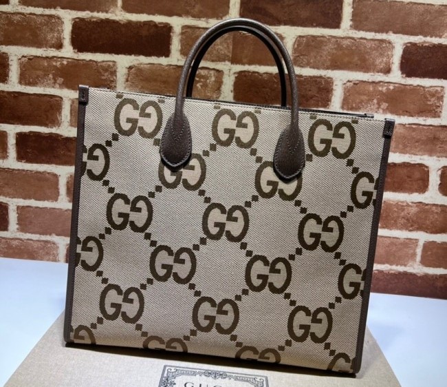 Gucci Tote Bag with Jumbo GG and Web Shoulder Strap 678839 2022