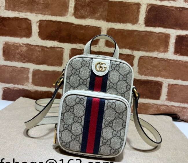 Gucci Ophidia GG Canvas Mini Bag ?671682 Beige/White 2022