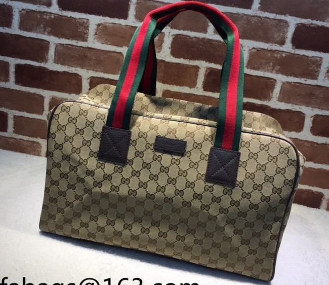 Gucci GG Canvas Duffle Bag 153240 Beige 2022