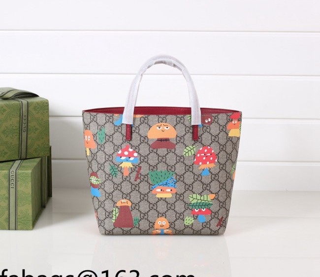 Gucci Children's GG Canvas Tote Bag with Rinforest Print 410812 2022 16