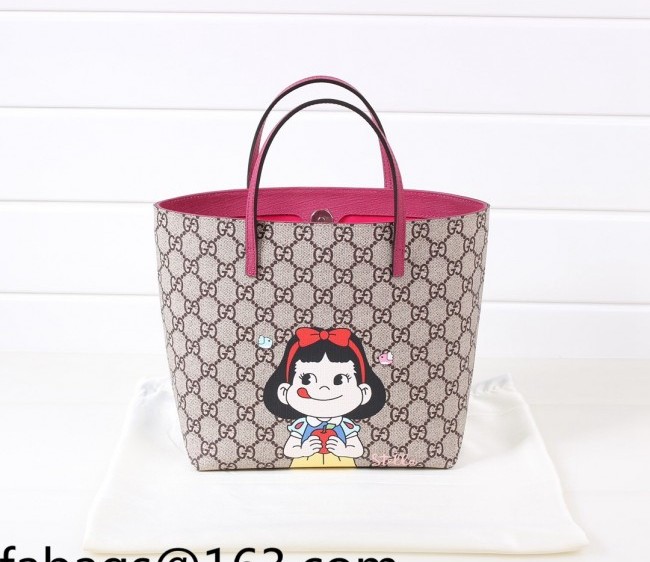 Gucci Children's GG Canvas Tote Bag with Girl Print 410812 Fuchsia 2022 15