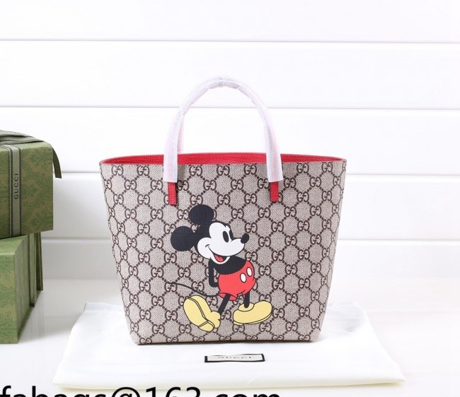 Gucci Children's GG Canvas Tote Bag with Mickey Mouse Print 410812 2022 01