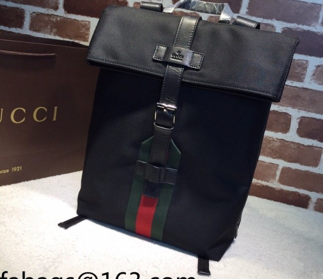 Gucci Canvas Large Backpack 337075 Black 2022