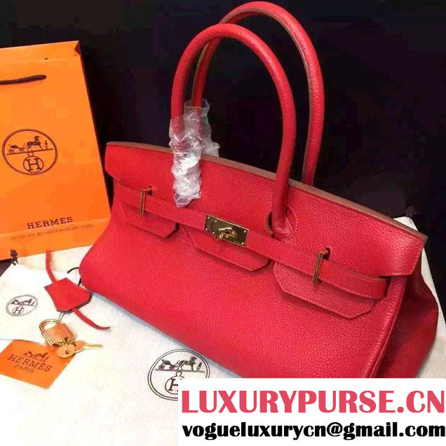 Hermes Birkin 42cm Bag in Original Togo Leather Bag Red