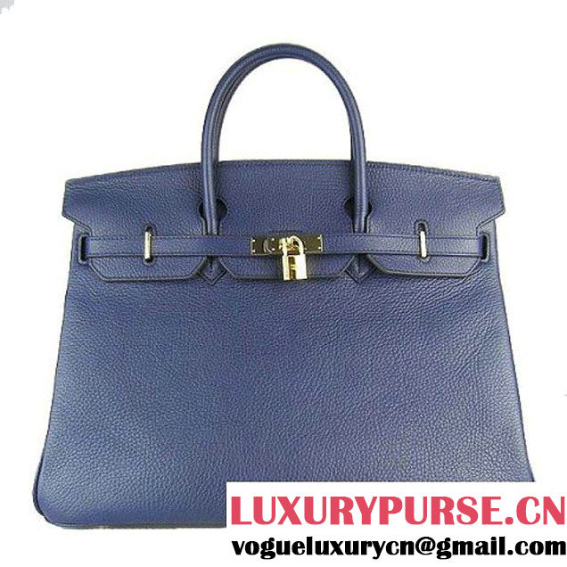 Hermes Birkin 40cm Togo Bag Dark Blue 6099