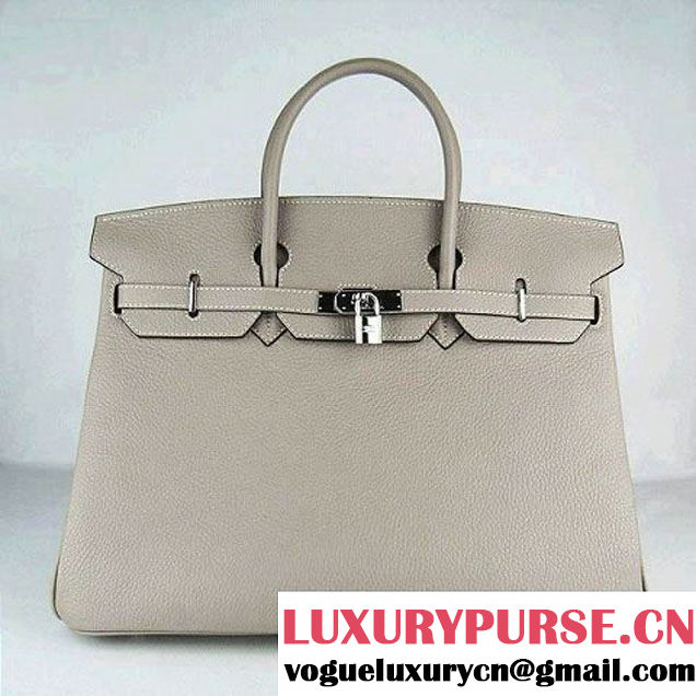 Hermes Birkin 40cm Togo Bag Grey 6099