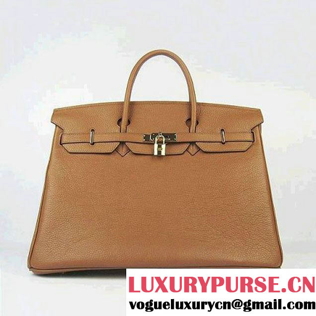 Hermes Birkin 40cm Togo Bag Light Coffee 6099