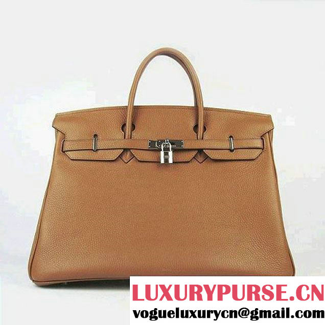 Hermes Birkin 40cm Togo Bag Light Coffee 6099