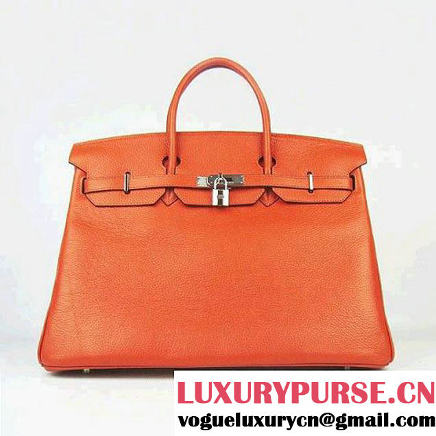 Hermes Birkin 40cm Togo Bag Orange 6099