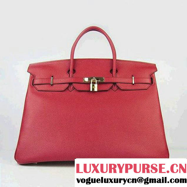 Hermes Birkin 40cm Togo Bag Red 6099