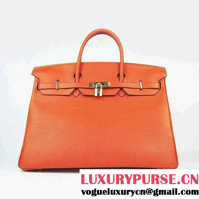 Hermes Birkin 40cm Togo Bag Orange 6099