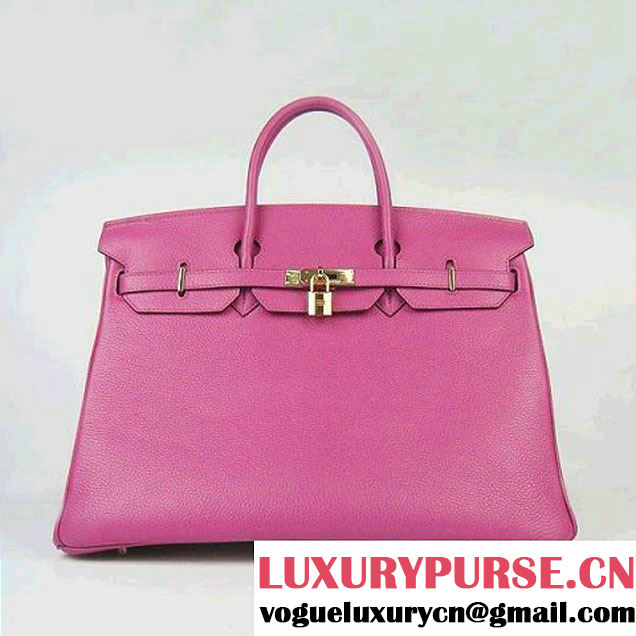 Hermes Birkin 40CM Togo Bag Dark Peachblow 6099 Gold