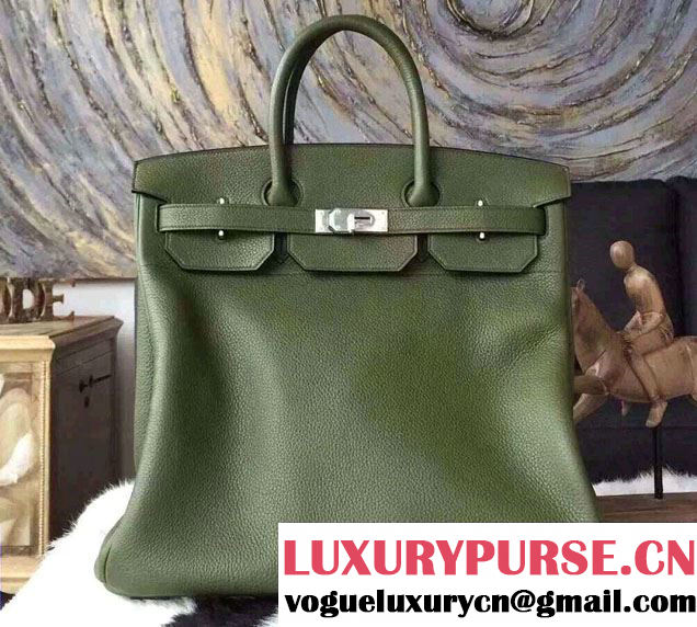 Hermes Birkin HAC 40 Bag in Original Togo Leather Olive Green