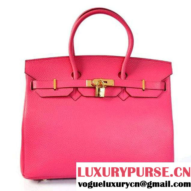 Hermes Birkin 35CM Tote Bags Togo Leather Peach Golden