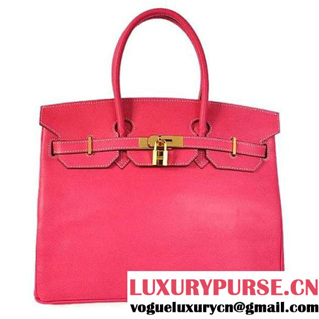 Hermes Birkin 35CM Tote Bags Togo Leather Mid Peach Golden