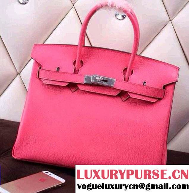 Hermes Birkin 30/35 Epsom Leather Bag Pink