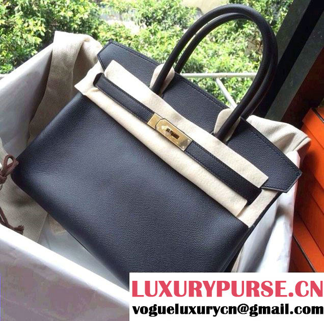 Hermes Birkin 30/35 Bag in Original Epsom Leather Bag Black