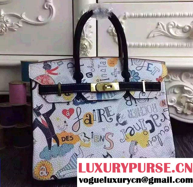 Hermes Birkin 30/35cm Bag in Original Leather Doodle 2016