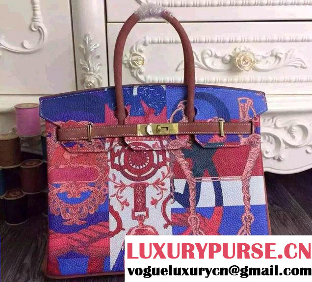 Hermes Birkin 35cm Bag in Original Leather Carving 2016