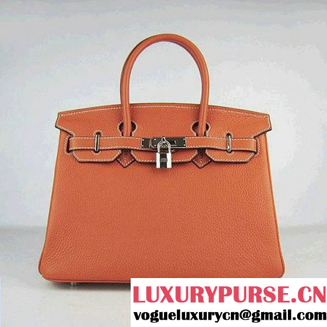 Hermes Birkin 30cm Togo Bag Light Orange 6088