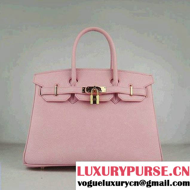 Hermes Birkin 30cm Togo Leather Bag Pink 6088