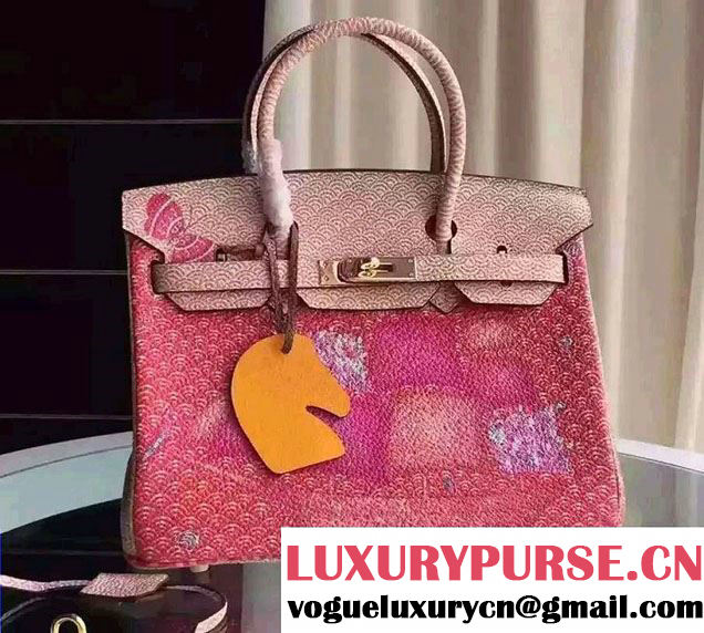 Hermes Birkin 30cm Bag in Original Leather Propitious Pink 2016